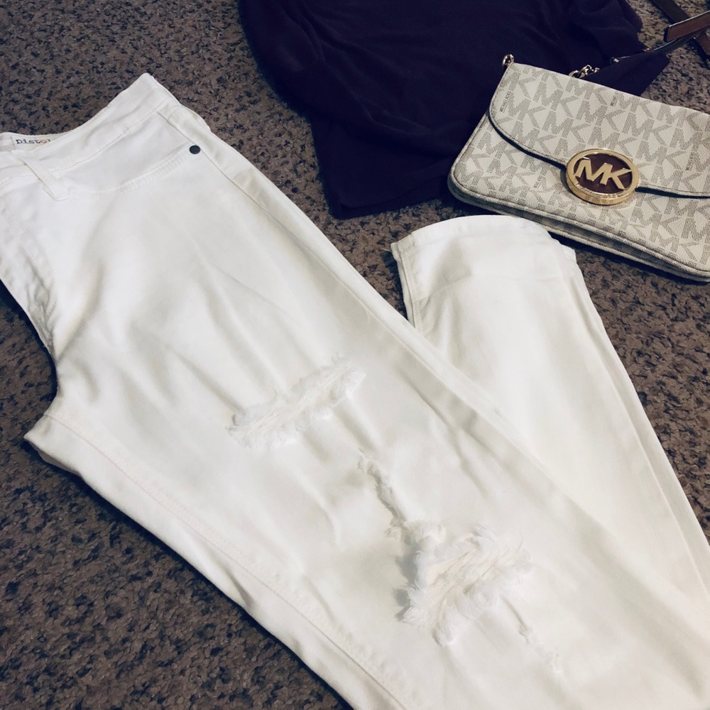 Pistola Distressed White Demin